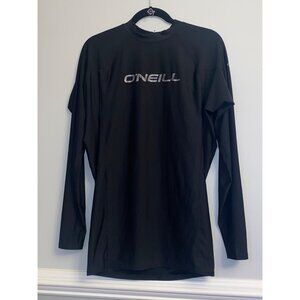 Men's O'Neill Basic Skins UPF 50+ Black Long Sleeve Sun Shirt Size 2X Slim Fit